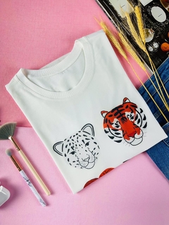 T-shirt ribana canelada Animais - comprar online