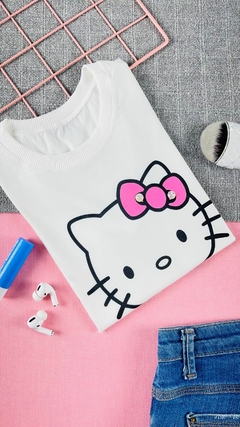 T-shirt ribana canelada Hello Kitty - comprar online