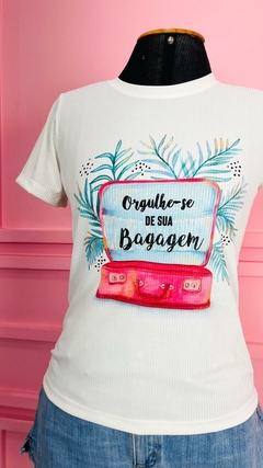 Imagem do T-shirt Ribana Canelada Orgulhe-se da sua bagagem