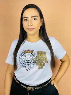 T-shirt Canelada Morreu como um cordeiro e ressuscitou como um leão na internet