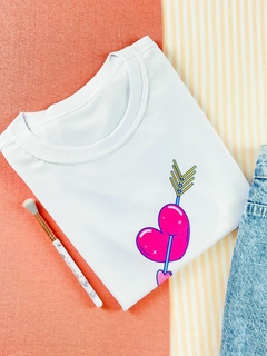 T-shirt Canelada Coração de Flecha