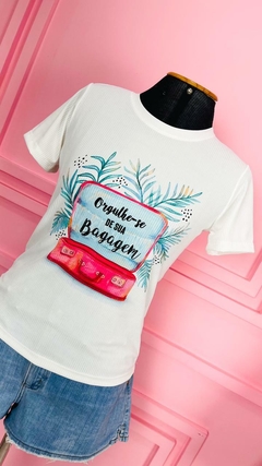 T-shirt Ribana Canelada Orgulhe-se da sua bagagem na internet