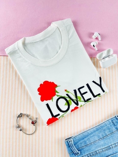 T-shirt ribana canelada Lovely - comprar online