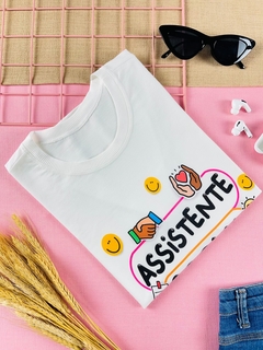 T-shirt ribana canelada Assistente Social - comprar online