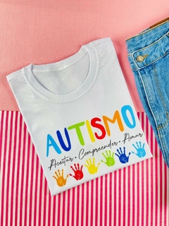 T-shirt Canelada Autismo Aceitar, compreender, amar
