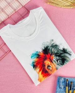 T-shirt ribana canelada Leão da Tribo de Judá - comprar online