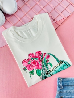 T-shirt ribana canelada Bolsa chanel - comprar online