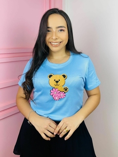 T-shirt Canelada Teddy - azul céu - comprar online