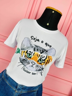 T-shirt Canelada Seja o que quiser ser na internet