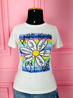 T-shirt Ribana Canelada Para todos os dias - comprar online