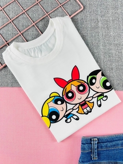 T-shirt ribana canelada Meninas super poderosas
