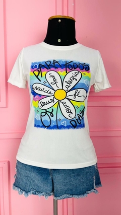 T-shirt Ribana Canelada Para todos os dias na internet