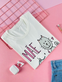 T-shirt Trend Soft Mãe de gato - comprar online