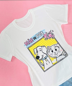 T-shirt ribana canelada Mãe de Pet na internet