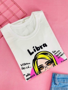 T-shirt ribana canelada Signo Libra - comprar online