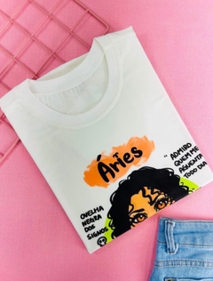 T-shirt ribana canelada Signo Aries - comprar online