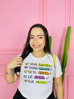 T-shirt Canelada Viva simples - Fabi T-shirts