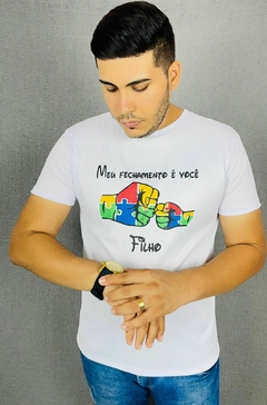T-shirt Masculina Canelada Pai de Autista - comprar online