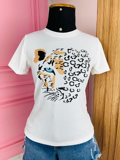 T-shirt Ribana Canelada Tigre