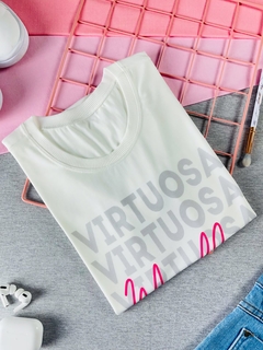 T-shirt ribana canelada Mulher virtuosa - comprar online