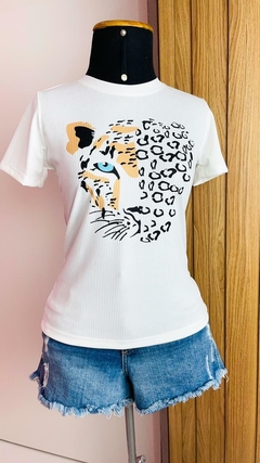 T-shirt Ribana Canelada Tigre - loja online