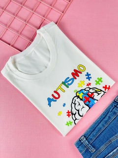 T-shirt ribana canelada Autismo - comprar online