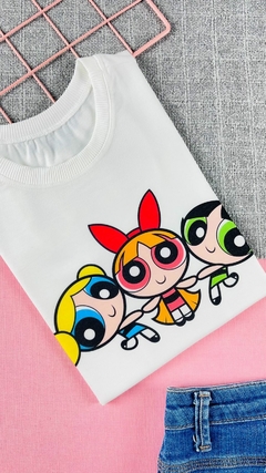 T-shirt ribana canelada Meninas super poderosas - comprar online