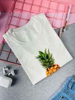 T-shirt ribana canelada Abacaxi aloha - comprar online