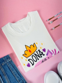 T-shirt ribana canelada Dona na razão - comprar online