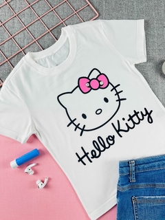 T-shirt ribana canelada Hello Kitty