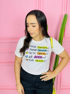 T-shirt Canelada Viva simples - comprar online