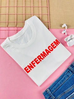 T-shirt ribana canelada Enfermagem