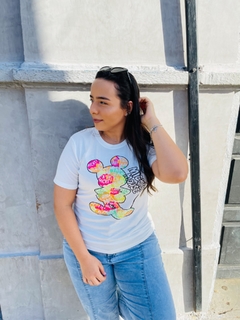 T-shirt ribana canelada Mickey na internet