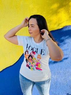 T-shirt ribana canelada Princesas da Disney