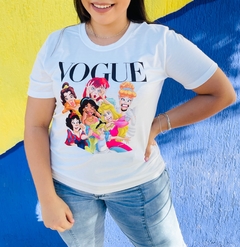 T-shirt ribana canelada Princesas da Disney - loja online
