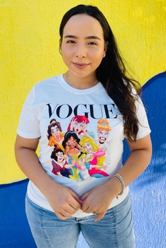 T-shirt ribana canelada Princesas da Disney - Fabi T-shirts