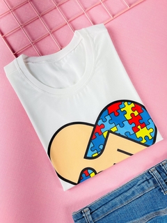 T-shirt ribana canelada Austismo - comprar online