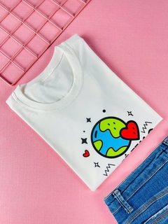 T-shirt ribana canelada Você tem o poder de mudar o mundo - comprar online