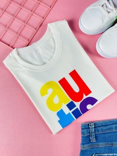 T-shirt ribana canelada Autismo - comprar online