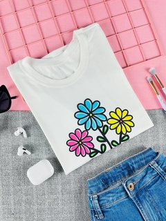T-shirt ribana canelada Seja flor - comprar online