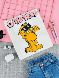 T-shirt ribana canelada Garfield
