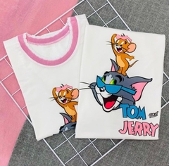 Disponivel somente na gola branca Tom e Jerry