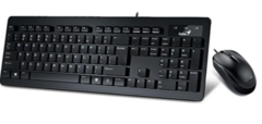 Kit Teclado Y Mouse Slimstar C130 Genius Usb Con Cable