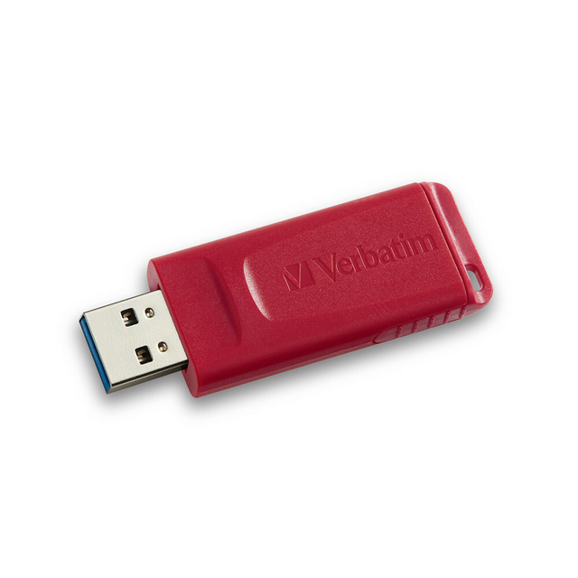 PEN DRIVE VERBATIM 128GB USB 2.0 STORE ROJO