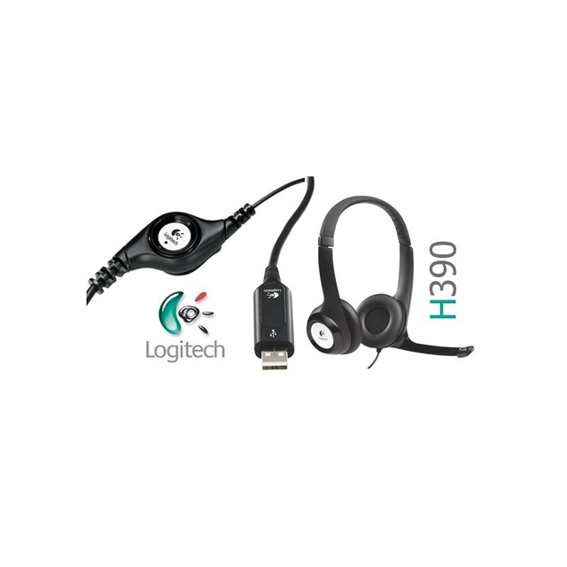 AURICULAR LOGITECH VINCHA USB C/MIC H390 (copia) - comprar online