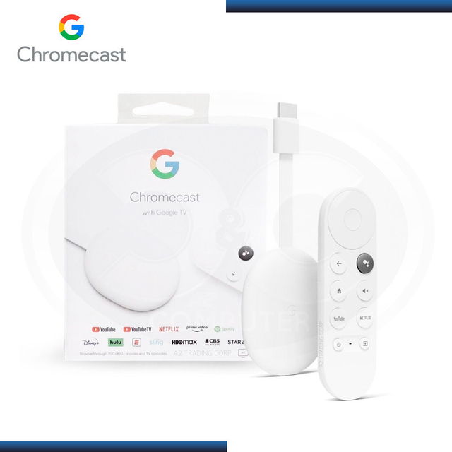 Chromecast with Google TV de voz 4K 8GB snow con 2GB de memoria RAM - comprar online