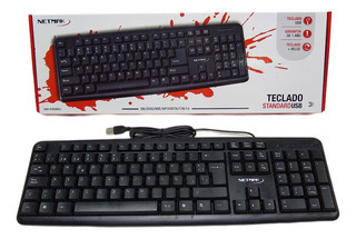 Teclado Standard Clasico Usb Negro Netmak Nm-kb586u