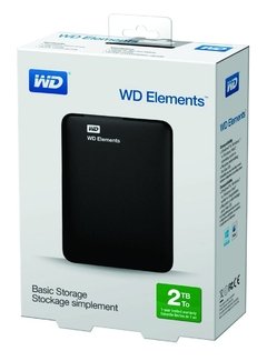 Disco Rígido Portátil Western Digital Elements Externo 2tb Usb 3.0