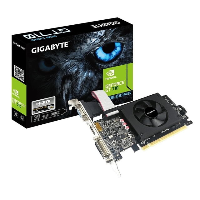 Placa VGA 2GB GT 710 Gigabyte DDR5 2GIL LP