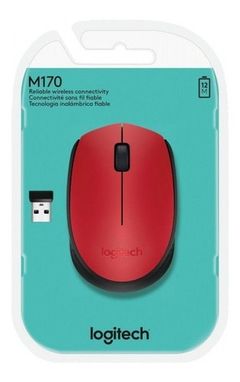 Mouse Logitech M170 Inalambrico Red